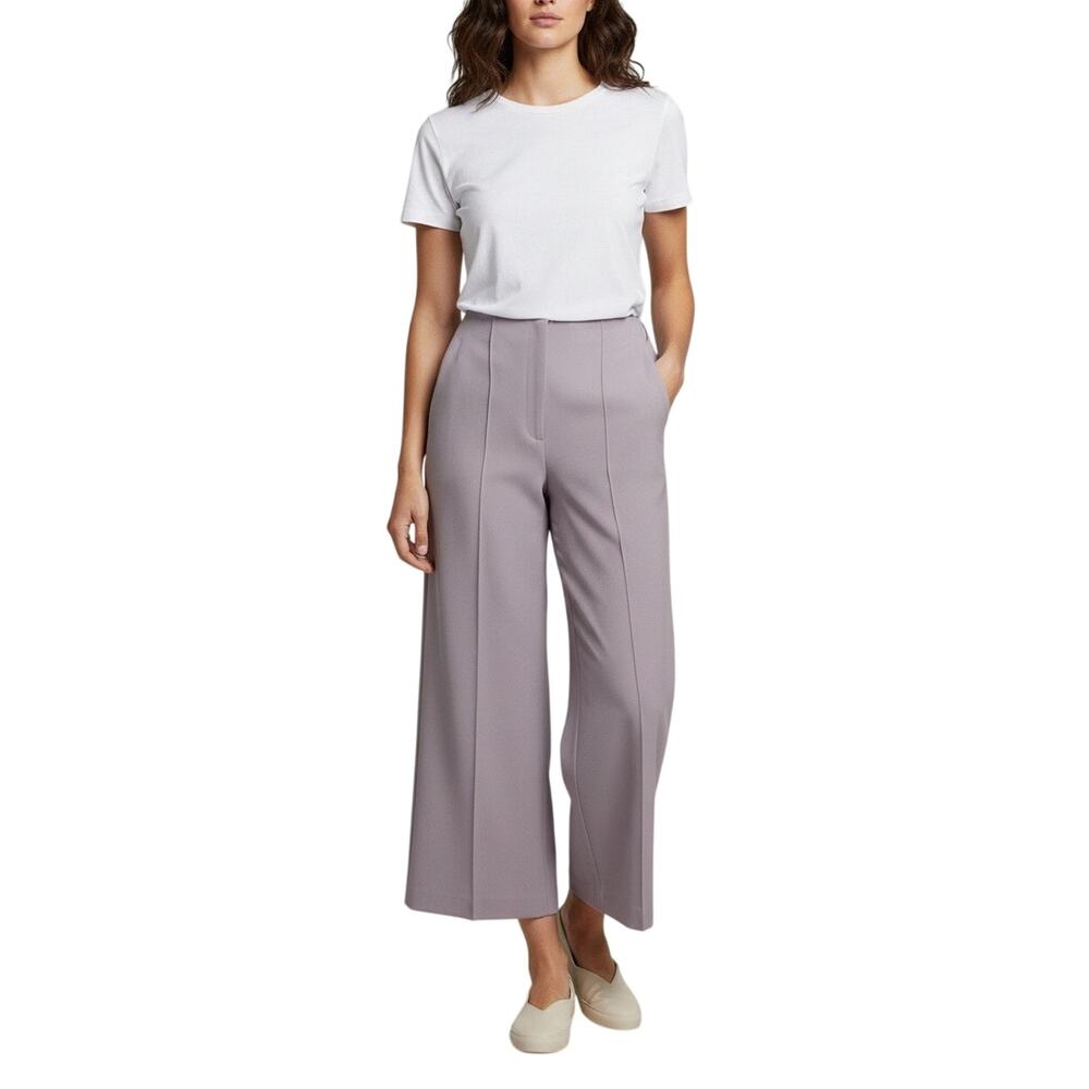 Express Sz 8R Wide Leg Ankle Length High Rise Pants Trouser Careerwear Elegant